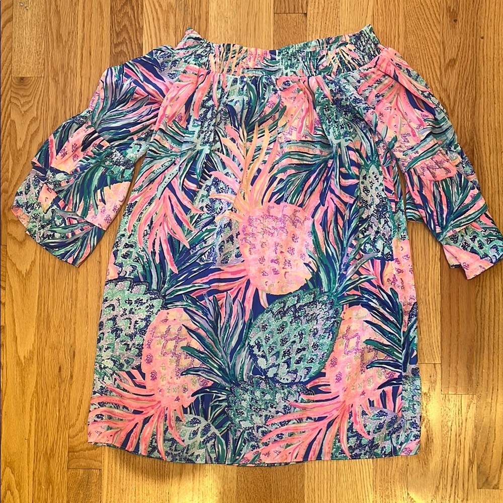 Lilly Pulitzer Dress - Tobyn Tunic off the Shoulder - Picture 10 of 15